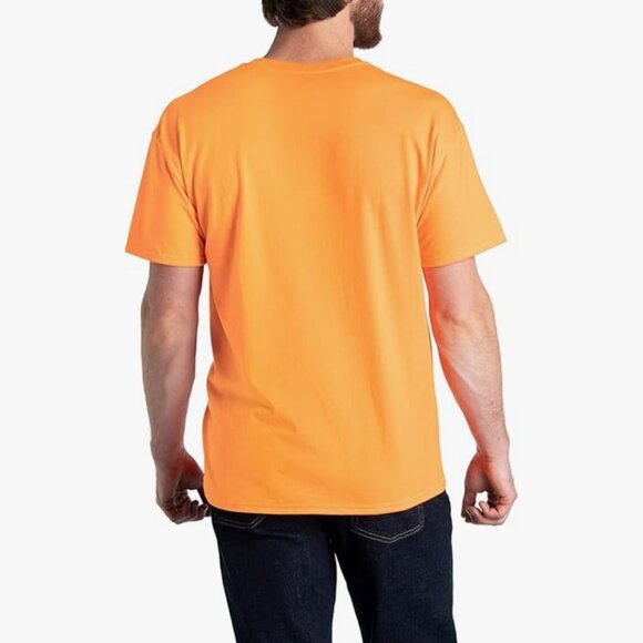 "Walking HR Violation" Safety Orange Reflective Graphic T-Shirt - Picture 6 of 7